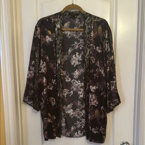 All Saints Floral & Leopard Kimono Cardigan